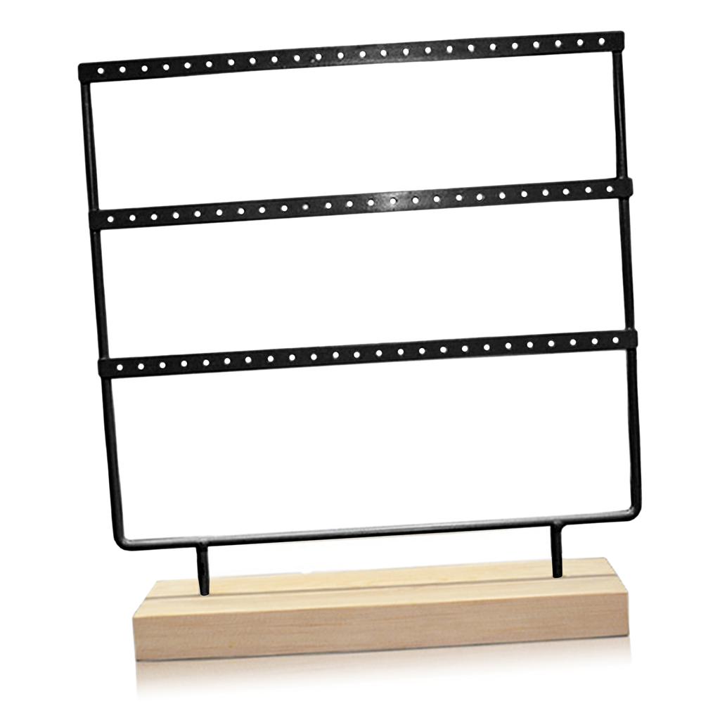 Jewelry Stand 3 Layers Elegant Style Compact Large Capacity Iron Material Decorative Practical