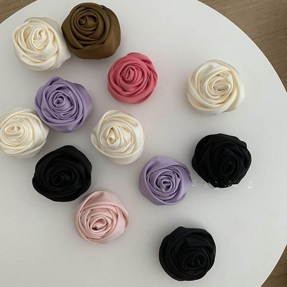 Hair Tie Rose Hair Rope Korean Style Elastic Hair Band Creative Silk Satin Hair Rope Girl