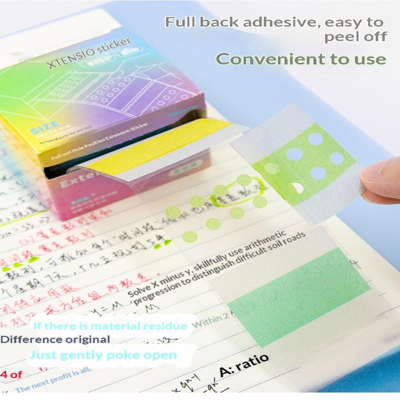 Pearl Loose Leaf Hole Guard Stickers Self-Adhesive Waterproof Perfect for Planner Scrapbooking Binder Notebook School Office Use