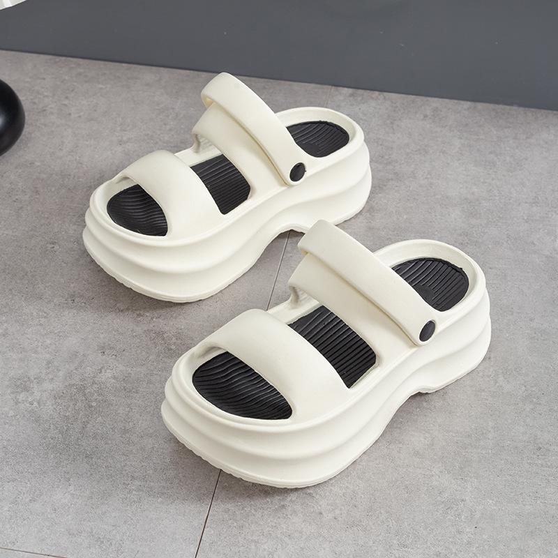 Chunky Platform Sandals for Women Summer Thick Bottom Non Slip Beach Slippers Woman Fashion Mix Color Eva Wedge Sandalias Muejr