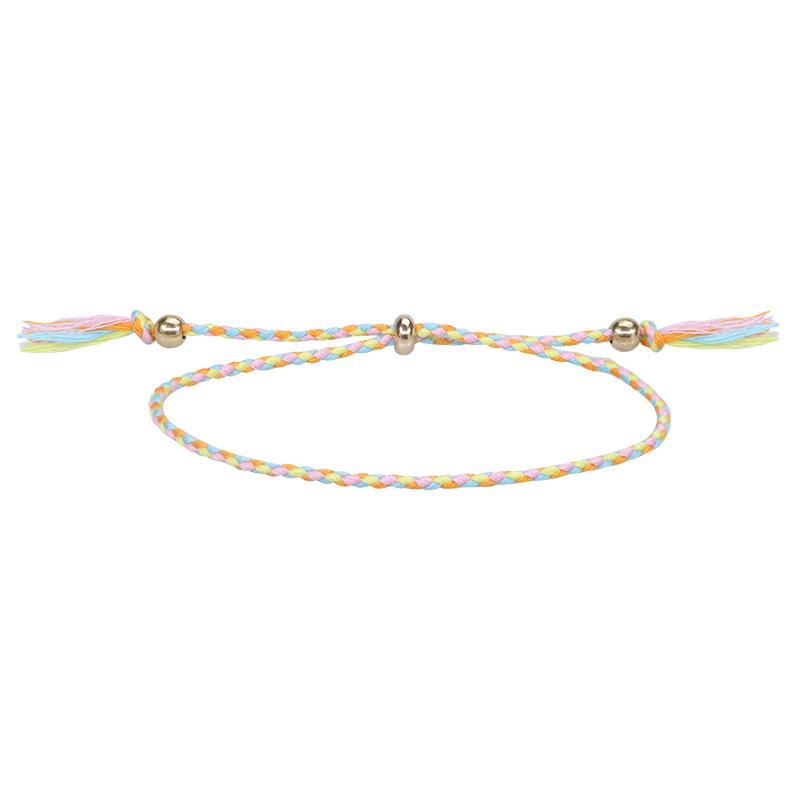 Bracelet Multicolor Bohemia Woven Wrap Friendship Bracelets Handmade Braided Friendship Bracelet Adjustable Colorful