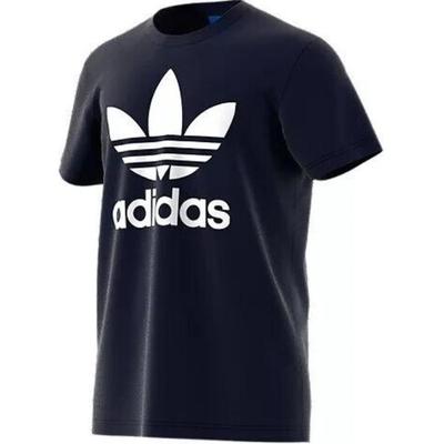 Originals Logo Print Gerader Schnitt Kurzarm Pullover T-Shirt Herren Oberteile Blau AY7710