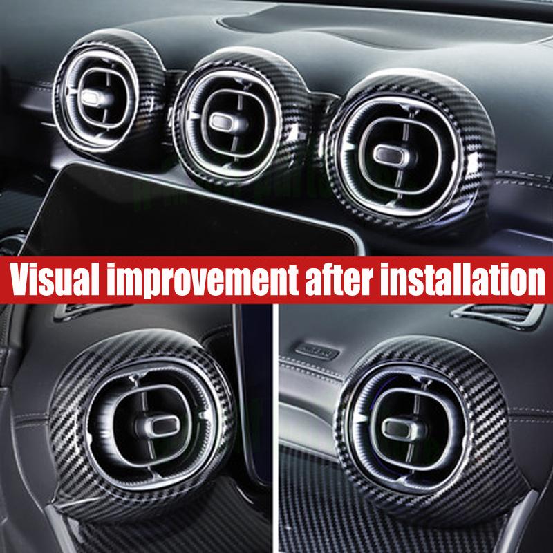 Central Control Air Outlet Decoration For 2022 Mercedes Benz Cclass C200l C260l Headlamp Switch Trim Frame  Conditioning