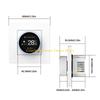 92MF Upgrades Knob Thermostat Intelligent Heating Thermostat Simple for Efficient Underfloor Heating Control In Modern Homes