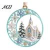 Seasonal Home Ornament Acrylic Christmas Tree Pendant, Decorative Hanging Ornament, Exquisite Winter Festival Gift Decorations for Garden Fireplace