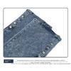 2026 Spring/Summer New Women's Denim Pants with Split Hem, High Waist, Vintage Buttoned Wide-Leg Jeans