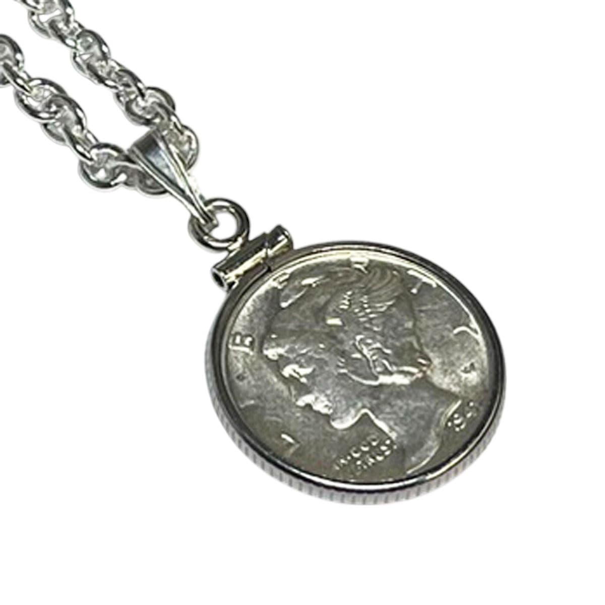 

Cufflinks Silver Mercury Dime Silver Necklace [Kamakura Workshop]