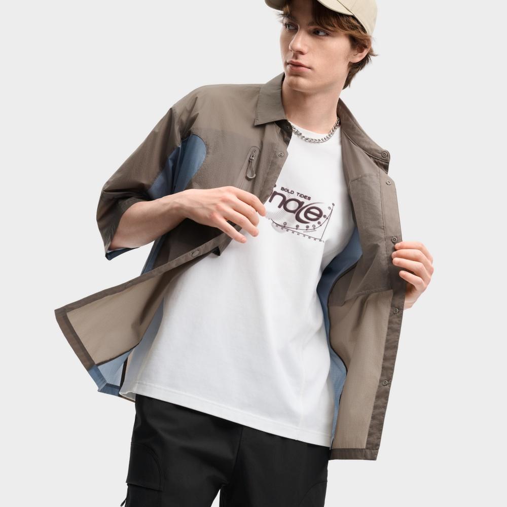 Men's Shirt FILA ORIGINALE Shirt Men's Dry Wood Khaki