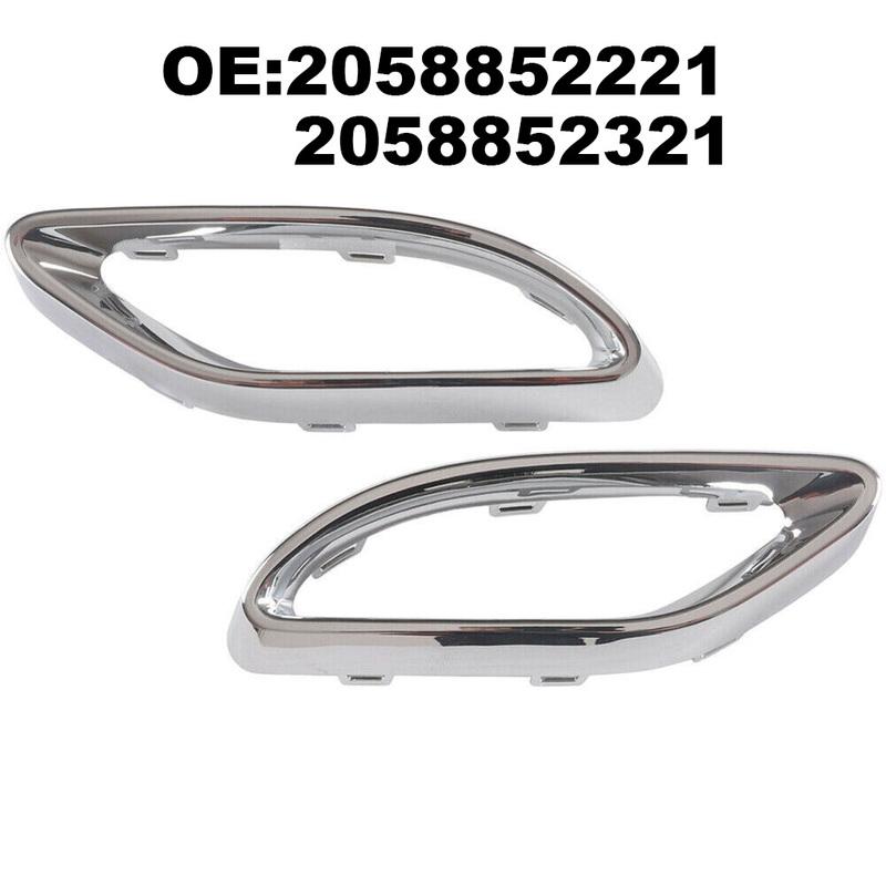 

2PCS Rear Exhaust Pipe Trim Frame for Mercedes For Benz Models For W205 W117 W177 W253 Crafted for Long lasting Appeal