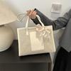Fashionable Spring Large Tote Bag For Women With Unique Scarf And Soft Texture