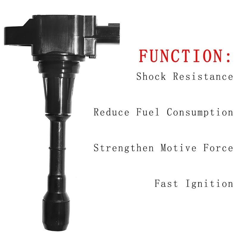 6pcs Set For NISSAN QUEST 2013 3.5L V6 MURANO PATHFINDER TEANA INFINITI Q50 M35 2008 22448JA10C Ignition Coil Spark Plug Kit