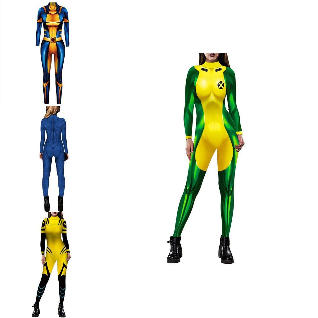 Exquisite X-men Mystique Women Catsuit Jumpsuit 3d Printed Cosplay Costume