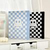Korean Style Plaid A5 Loose-Leaf Photo Album - Cute, Hard Shell, Three-Inch Card Storage for Star-Chasing Fans