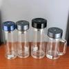 Wanda Hochborosilikat Doppelwandige Glas Teetasse mit Schraubverschluss und individuellem Logo
