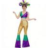 Fantasy Festival Costume Set For Women With Polyester Fabric Perfect For Halloween And Stage Performances