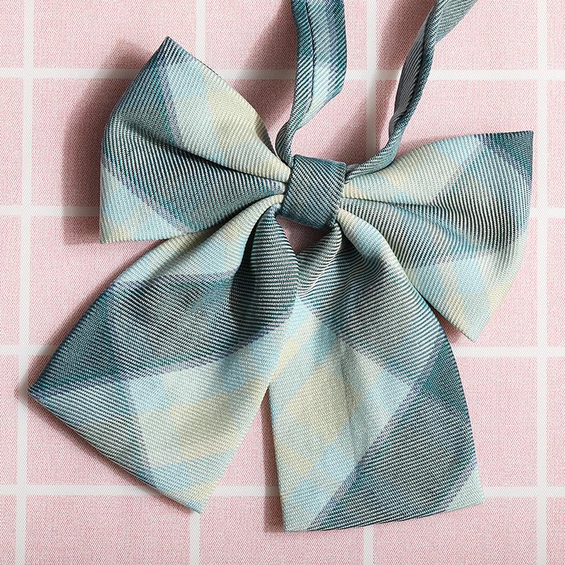 Jk Japanese Plaid Korean Version Of Collar Flower Graduate Female Collar Flower College Wind Streamer Jk Bow Shirt Accessories Sailor Suit