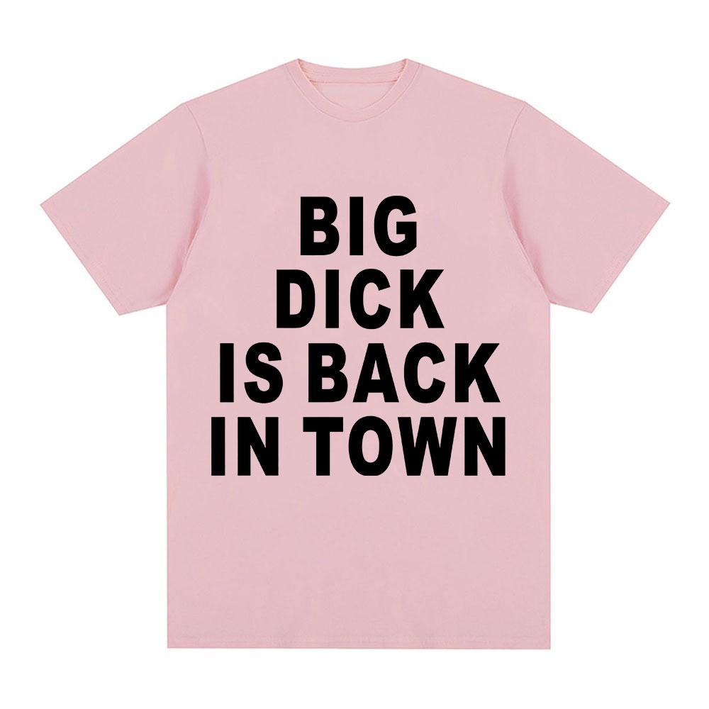 Summer Men's Adult Sex Joke Letter Printed Hip Hop Round Neck T-shirt 100% Cotton Loose Soft Breathable Short Sleeve