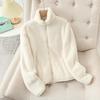 Double Sided Fleece Jacket for Men and Women In Autumn and Winter, Coral Fleece Inner Lining Versatile Hoodie