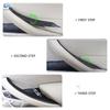 For BMW X5 X6 E70 E71 F15 F16 Car Interior Carbon Fiber Texture Door Pull Handle Protective Cover Trim