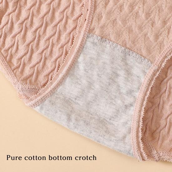 Women Panties Seamless High Waist Plus Size Tummy Control Good Breathability Solid Color Slim Fit Casual Sport