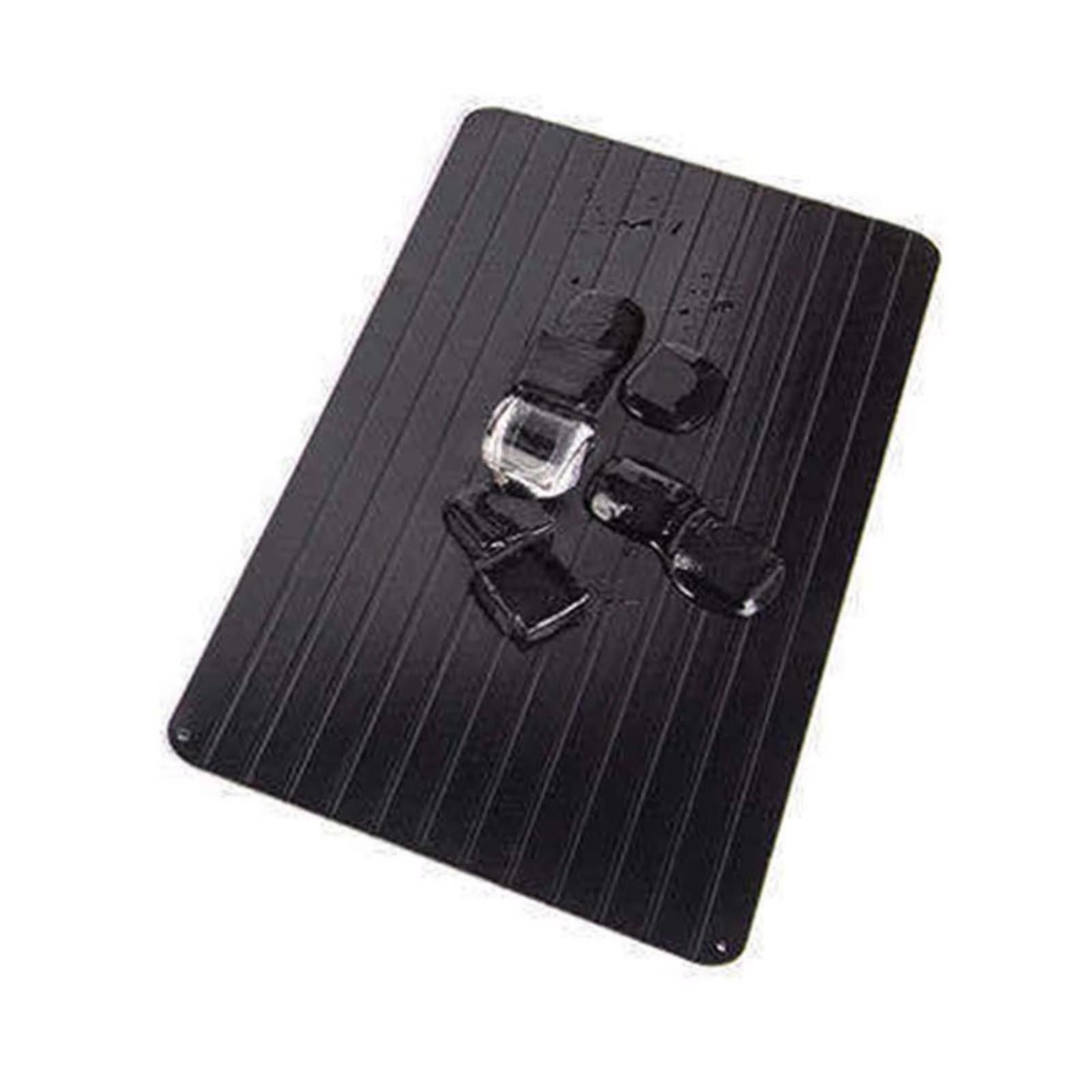 

Aluminum Rapid Defrosting Tray for Frozen Meat Food Thawing Plate Refrigerator Use Size S 23x16 5x0 2cm Durable Kitchen Tool one size чорний