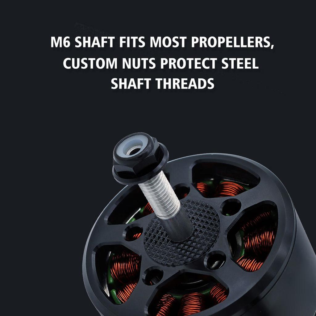Brushless Outrunner Motor 14 Pole with 6.0mm M6 Shaft, 14AWG Silicone Wire 670mm for Remote Control 