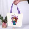 Anime Cartoon Print Student Commuting Trend Handbag Casual Lightweight Canvas Shoulder Bag