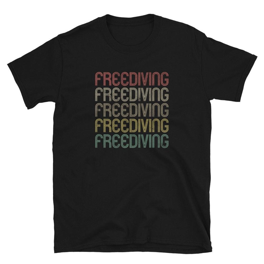 Retro Style Freediving Unisex Shirt Gift  #31 Unisex T-Shirt XXXXL