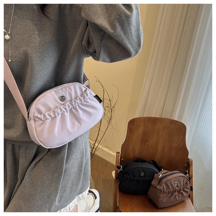 Japanische einfarbige kleine Umhängetasche - Lässige, vielseitige Modehandtasche für Damen