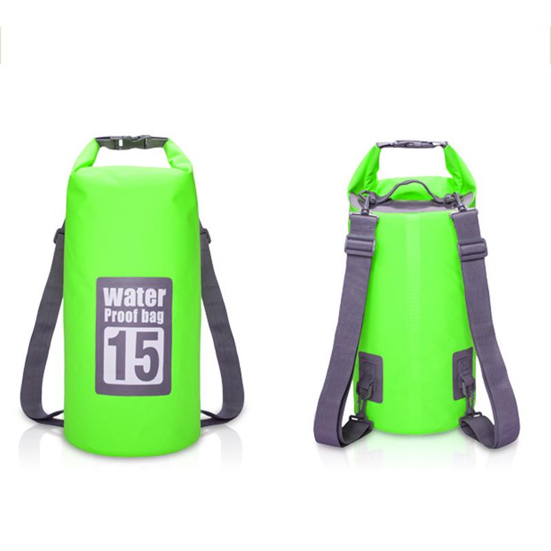 Outdoor Sport PVC Wasserdichter Aufbewahrungs-Trockensack für Kanu Kajak Rafting Schwimmen Reise-Kit Sack Rucksack