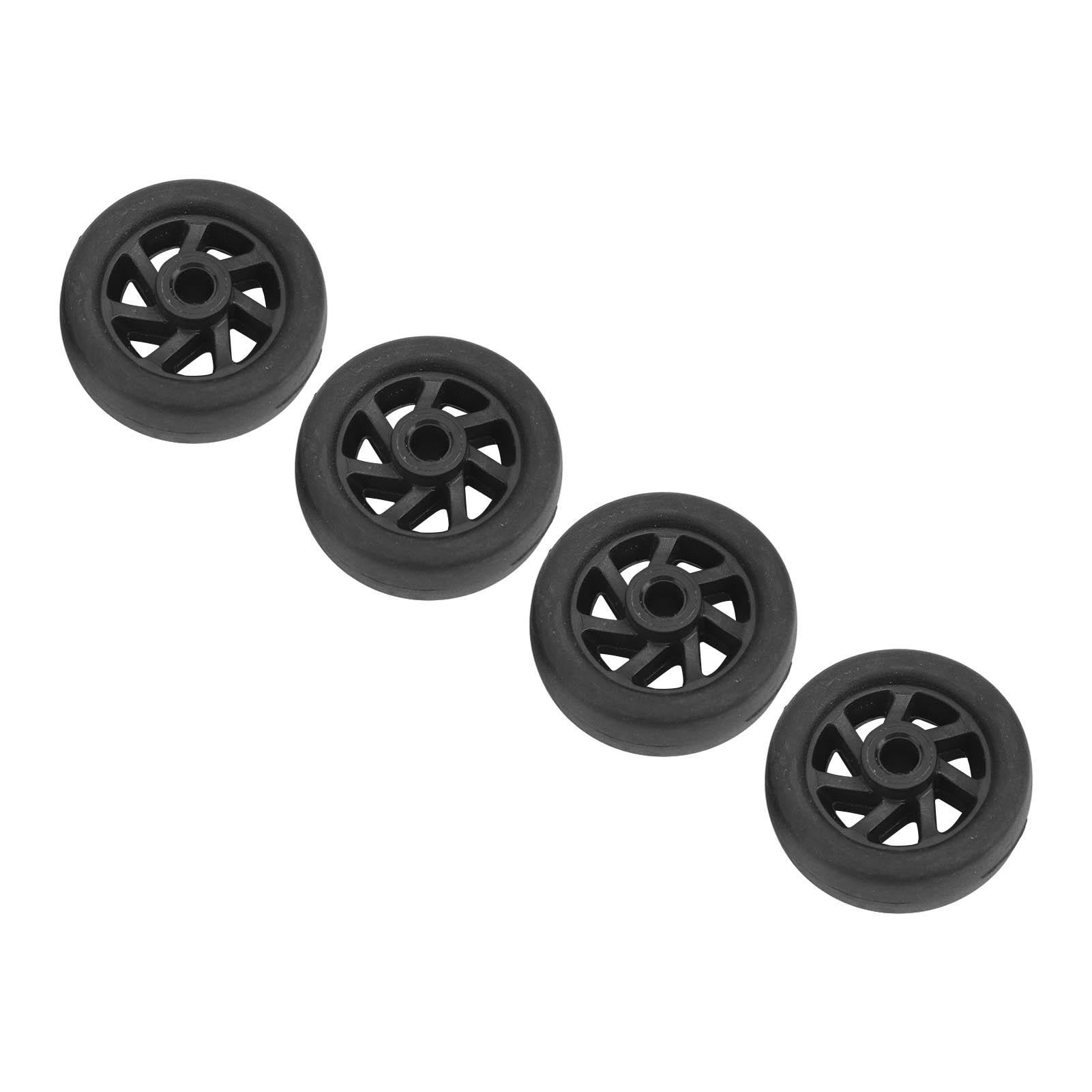 4pcs Suitcase Wheels Replacement Durable Silent PVC Swivel Luggage Caster Wheels Repair