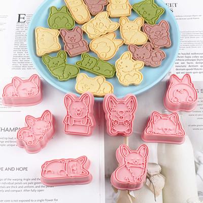 Stampo per biscotti a forma di simpatico cane Corgi, ecologico, per stampa 3D, gadget da forno, tagliabiscotti, stampo per biscotti, stampo in plastica