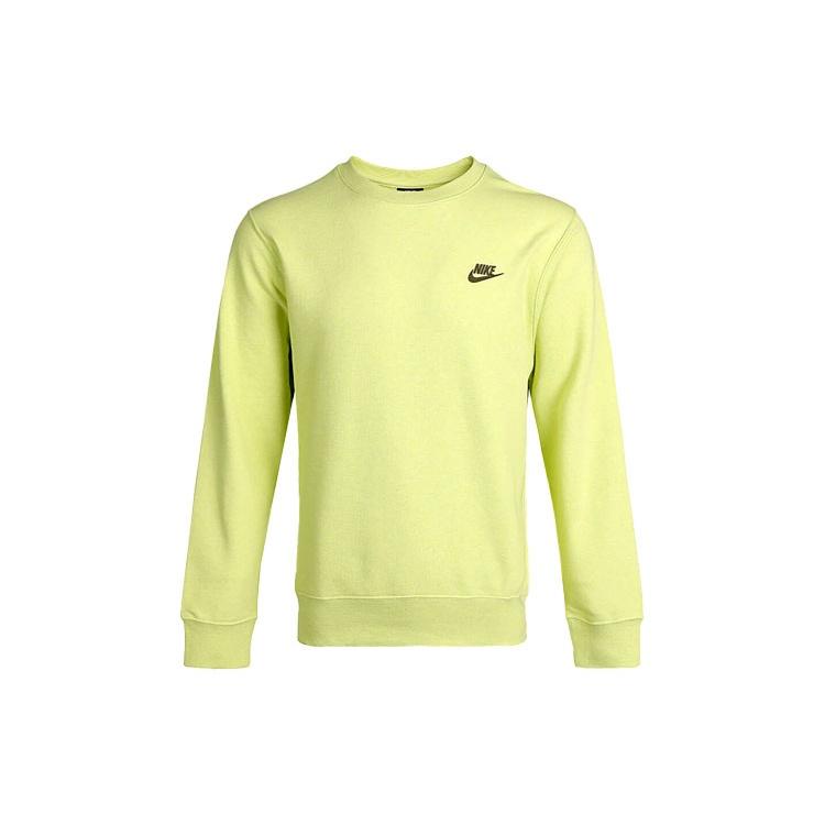 Nike Sportswear Logo Embroidered Sports Round Neck Pullover Green Men s DA0684-352 XXXXL