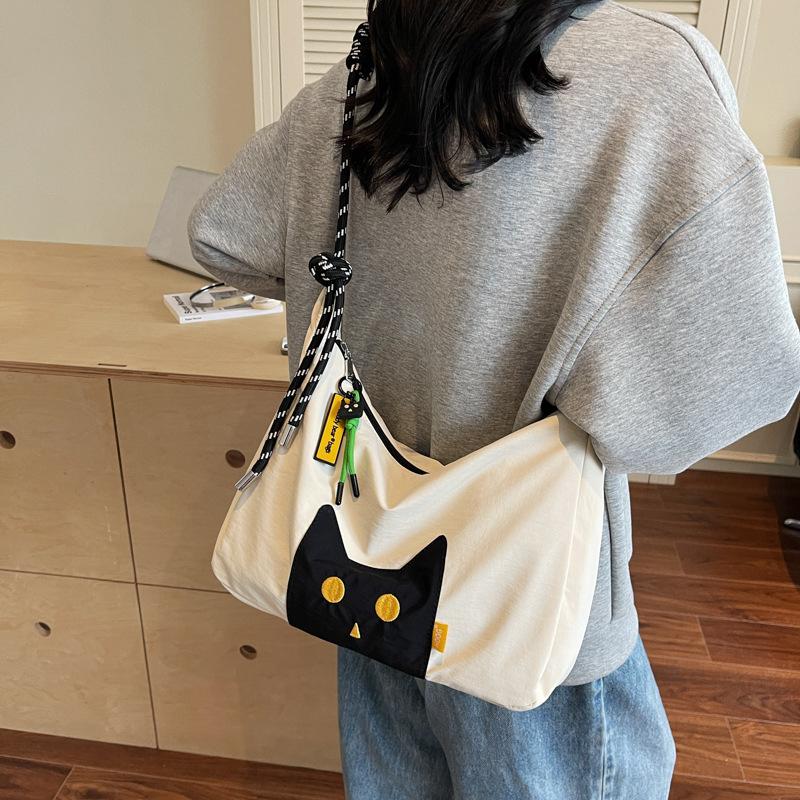 

Милая маленькая сумка для ручной переноски в абстрактном стиле, портативная сумка через плечо, сумка большой вместимости белый