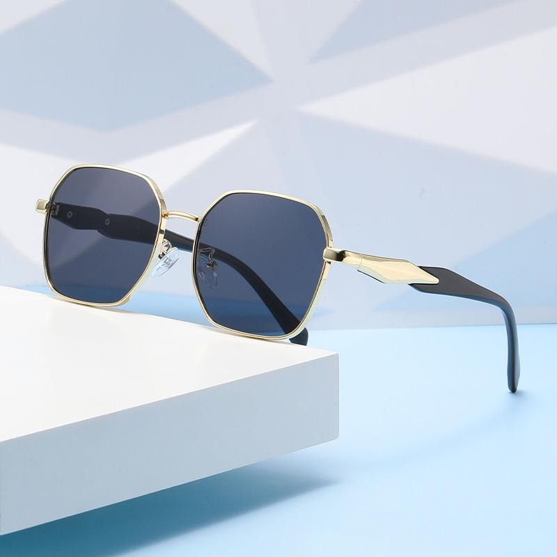 Cross-border New Style Metal Polygon Sunglasses For Men Women And Gender-neutral Retro Fashion.2418