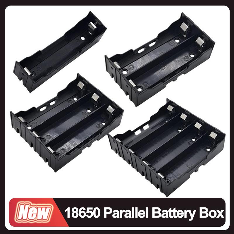 1Pcs 18650 Parallel Battery Box Shell 1/2/3/4 Slot 18650 Battery Holder Storage Box Case DIY Batteries Accessories