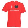 Camiseta de Chocolate  Yo 3 Camiseta de Chocolate  Cuello Redondo para Adultos  Manga Corta