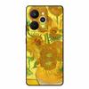 For Realme 15 Pro Cases 3D Relief Flower Emboss Black Silicone For Realme15 Pro 5G Back Cover Cartoon Funda Realme 15 Pro Bumper