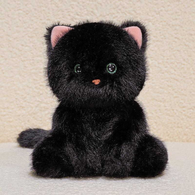 Cartoon Sitting Kitten Doll Plush Toy Cat Doll Children Soothing Rag Doll Girl Birthday Gift