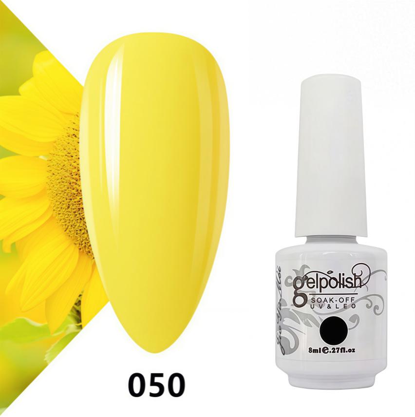 Amber Gel Polish Set: Gel Polish Manicure Kit with Whitening, Base Coat, and Sealer.