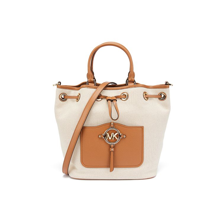 

Michael Kors Letter Logo Color Block Cotton Polyester Tote Bag Women Bags Beige 30T1G2AM6C-NATURAL Basic Set (Bag+Dust Bag)