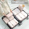 7pcs Cubes for Suitcases,Packing Cubes with Shoe Cosmetics Clothing Accessories Bags Packing Cubes for Travel Luggage Organizer
