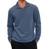 Men's Casual Retro Small V-neck Long-sleeved Top
