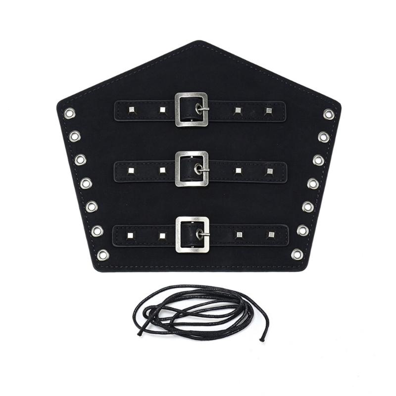 Historical Arm Guard Cosplay Arm Gauntlets Vintage Armband Knight Arm Guard Festival Costume PU Leather Arm Bracers