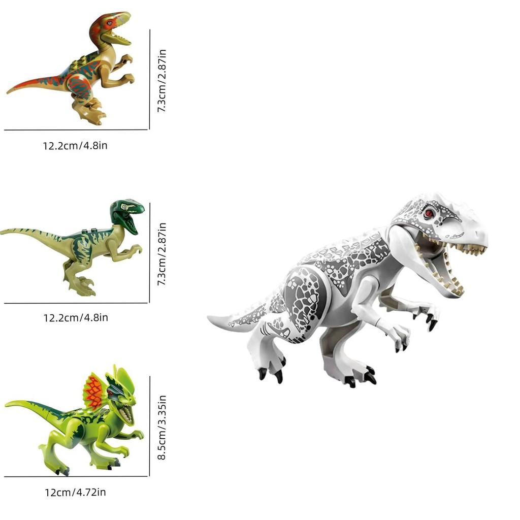77001 Montagem de Dinossauro DIY Tiranossauro Rex Conjunto de Brinquedo de Blocos de Construção Pequenos Para Meninos