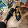 First Layer Sheepskin Insole Mary Jane Shoes Women's 2026 Spring Flat-bottomed Woven Fashion Shoes