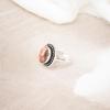 Orange Copper Turquois Gemstone 925 Stamped Silver Jewelry Handmade Promise Ring RR-62-47