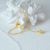 Fashion Jewelry 925 Sterling Silver Earrings Geometric Diamond Zircon Chain Tassel 18K Gold Plated Stud Earrings for Women