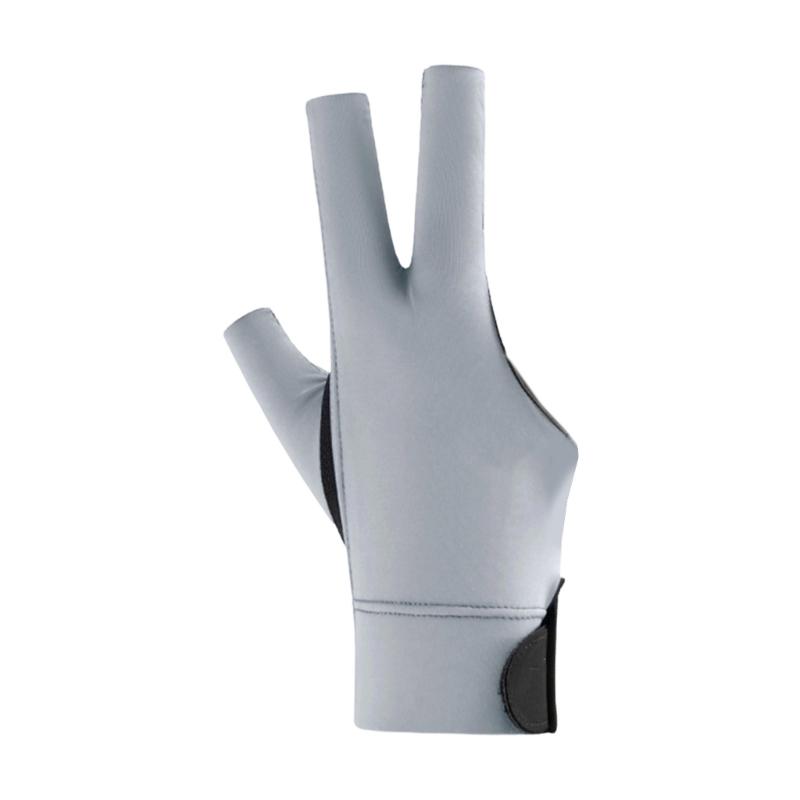 Breathable Three Fingers Glove NonSlip Billiard Training Gloves Pool Mittens Portable Left/Right Hand Billiards Glove