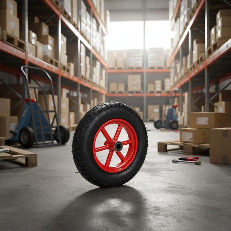 14 Inch Air-Filled Wheel Wear Resistant Hand Wagon Replacement Wheel Professional Hardware Effortless Rolling Wide Surface